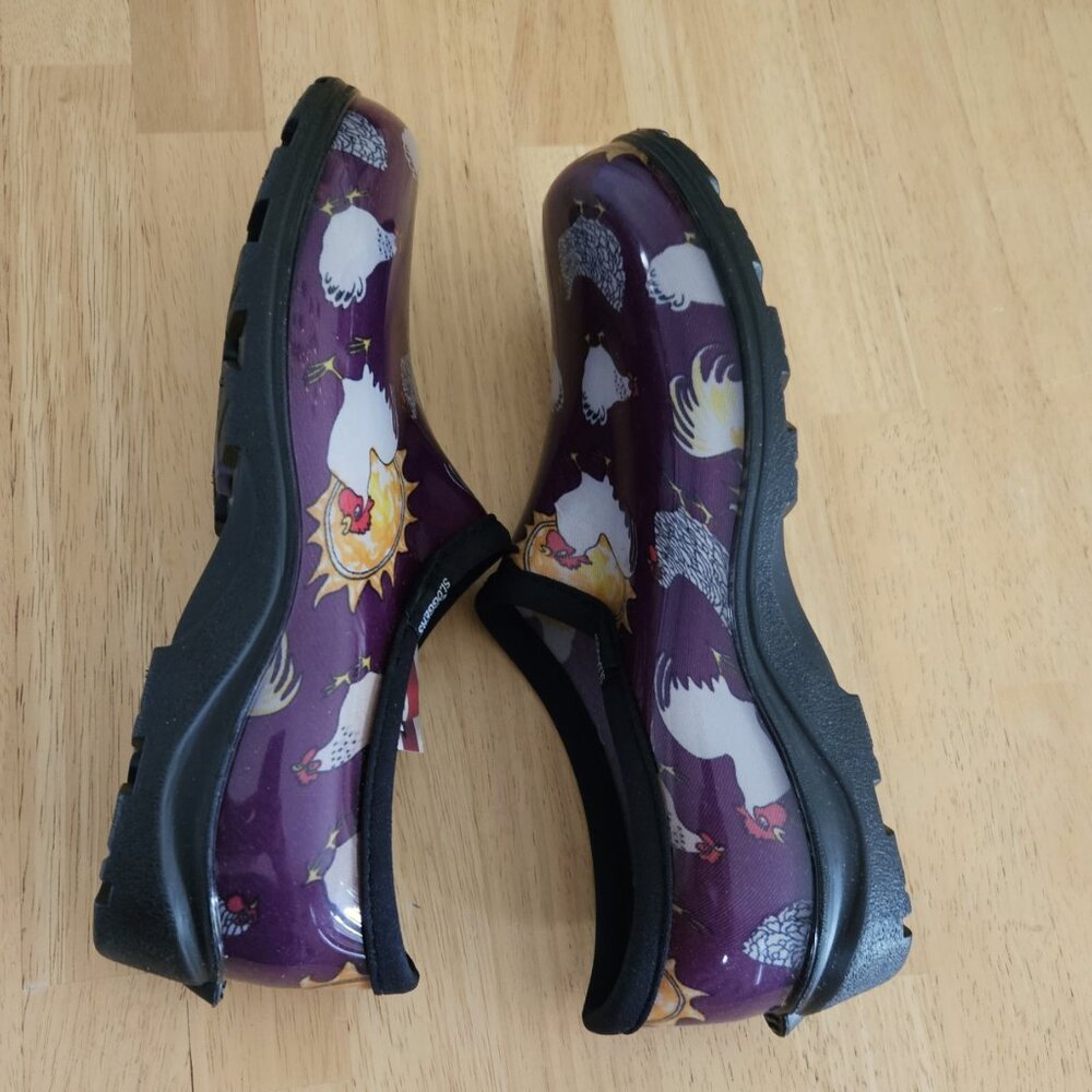 Sloggers Rain & Garden Shoes - Chicken Purple - size 10 - NWT - Picture 9 of 10